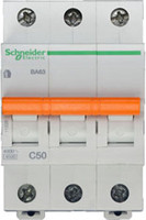 Выключатель автоматический трехполюсный ВА63 50А C 4,5кА | 11228 Schneider Electric
