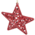 Елочная игрушка «Звезда» 10.5 см глиттер красный