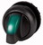 Переключатель с поворотной ручкой V-позиционный 60, фиксацией, цвет зеленый подсветкой, черное лицевое кольцо, M22S-WLKV-G - 284540 EATON