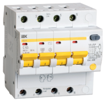 Выключатель автоматический дифференциального тока АД14 4п 50А C 300мА тип AC (5 мод) | MAD10-4-050-C-300 IEK (ИЭК) С цена, купить