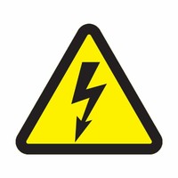 Наклейка знак электробезопасности "Опасность поражения электротоком "100*100*100 мм | 56-0005 REXANT