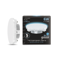 Лампа светодиодная LED 6 Вт 490 Лм 4100К белая GX53 таблетка Black Gauss - 108008206