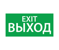 Пиктограмма (Наклейка) Exit (125х250) | 1004125250 АСТЗ (Ардатовский светотехнический завод)