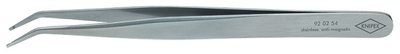Пинцет захватный прецизионный гладкие губки под 85° особо прочные кончики L-120 мм хромоникелевая нержавеющая сталь антимагнитный KN-921252 - KN-920254 KNIPEX 45град плоскости для цилиндр деталей диаметром аналоги, замены