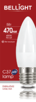 Лампа светодиодная Bellight E27 220-240 В 5 Вт свеча матовая 470 лм нейтральный белый свет