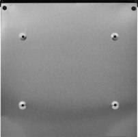 Почтовый ящик Standers 35x34x10 см нержавеющая сталь цвет серый