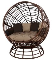 Кресло садовое Greengard Енисей искусственный ротанг коричневый с подушкой аналоги, замены