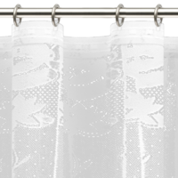 Занавеска для кухни на ленте «Лилии», 200х165 см, жаккард, цвет белый аналоги, замены