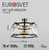 Светильник потолочный Eurosvet Aragon, 5 ламп, 18 м², цвет черный