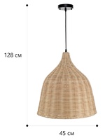 Светильник подвесной Palma L1359, 3 лампы, 12 м², цвет коричневый Lamplandia