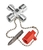 Ключ крестовой 4-лучевой для стандартных шкафов и систем запирания L-44мм Knipex KN-001102