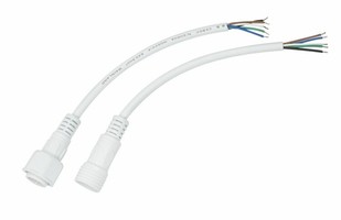 Соединительный кабель (5pin) герметичный (IP67) 5х0.5 мм 300 V белый | 11-9450 REXANT