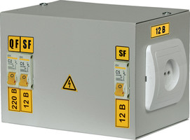 Ящик с понижающим трансформатором ЯТП-230/12/0.25 IP30 автоматами УХЛ4 - MTT12-012-0250 IEK (ИЭК)