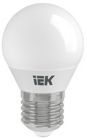 Лампа светодиодная ECO G45 5Вт шар 3000К тепл. бел. E27 450лм 230-240В IEK LLE-G45-5-230-30-E27 (ИЭК)