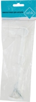 Держатель открытый двухрядный Orbis, металл, цвет античный белый, 2 см
