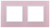 Рамка на 2 поста, стекло, Эра Elegance, розовый+бел, 14-5102-30 - Б0034502 (Энергия света)