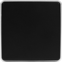 Выключатель накладной Werkel Gallant 1 клавиша, цвет чёрный с серебром