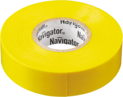 Изолента ПВХ 19мм (рул.20м) желт. NIT-A19-20/Y Navigator 71112 17359