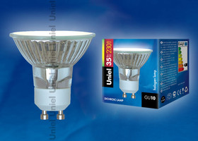 Лампа галогенная JCDR-35/GU10 картон Uniel 01509