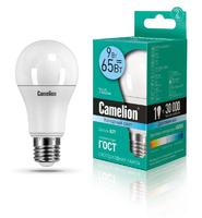 Лампа светодиодная LED9-A60/845/E27 9Вт грушевидная 4500К бел. E27 720лм 220-240В Camelion 12044