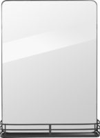 Зеркало Ferro с полкой-бортиком 50x69.2 см цвет чёрный МАРТ аналоги, замены