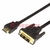 Шнур HDMI - DVI-D с фильтрами, длина 3 метра (GOLD) (PE пакет) | 17-6305 REXANT