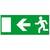 Информационная табличка - для автономных эвакуационных светильников дверь на выход налево 310х112 мм | 660865 Legrand