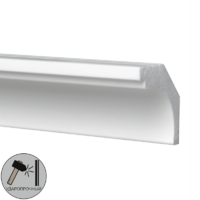 Плинтус потолочный полистирол ударопрочный Decomaster D115 белый 30х30х2000 мм