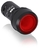 Кнопка с подсветкой CP1-13R-10 красная 220В AC/DC плоской клавишей без фиксации 1НО | 1SFA619100R1311 ABB