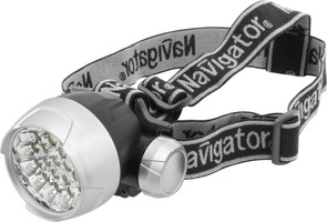 Налобный фонарь Navigator NPT-H01-3AAA серый 18626 94946