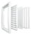Решетка вентиляционная регулируемая ЭРА РРП 200x200 мм пластик цвет белый (Энергия света)
