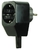 Адаптер термопласт с мультизаземлением 16A, 2P+E, 250V, (черный) | 1115000 ABL Sursum
