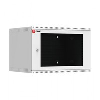 Шкаф телекоммуникационный настенный 6U (600х450) дверь стекло, Astra A серия EKF Basic | ITB6G450