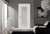 Дверь межкомнатная остекленная Нобиле полипропилен ламинация цвет белый 80х200 см (с замком) МАРИО РИОЛИ