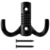 Крючок-вешалка Kerron KR0061, 25x45 мм, цвет чёрный
