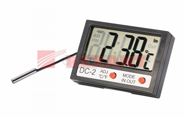 Термометр электронный комнатно-уличный с часами | 70-0505 REXANT  .