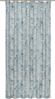 Штора на ленте «Бархат» 160х260 см полиэстер цветы цвет голубой AMORE MIO
