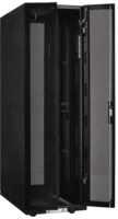 Шкаф серверный 19дюйм 42U 800х1000мм передняя двустворч. перф. дверь; задняя черн. (передняя дверь и часть рамы) ITK LS05-42U81-2PP-1 IEK (ИЭК) мм 1 из ETM886052 цена, купить