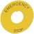 Этикетка круглая 60мм надпись &quot;EMERGENCY STOP&quot; желт. Osmoz Leg 024176 Legrand