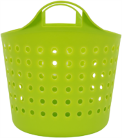 Корзинка Soft 20.61×22.21×17.4 см 4.1 л пластик цвет зелёный BEROSSI