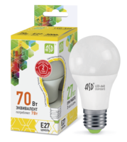 Лампа светодиодная LED-A60-standard 7Вт грушевидная 3000К тепл. бел. E27 630лм 160-260В ASD 4690612001692 LLT 230В Е27 цена, купить