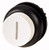 Головка кнопки выступающая без фиксации, цвет белый, черное лицевое кольцо, M22S-DH-W-X1 - 216662 EATON