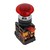 Кнопка красная AELA-22 Гриб с подсветкой 220В NO+NC - pbn-aela-1r-220 EKF