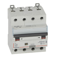 Выключатель автоматический дифференциального тока DX3 6000 4п 25А С 300мА тип AС | 411207 Legrand