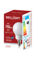 Лампа светодиодная Bellight E14 220-240 В 8 Вт шар малый матовая 750 лм нейтральный белый свет аналоги, замены