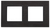 Рамка на 2 поста, металл, Эра Elegance, чёрный+антр, 14-5202-05 - Б0034549 (Энергия света)