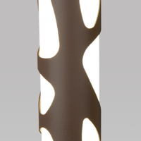 Светильник подвесной светодиодный Eurosvet DLR037 3 м² теплый белый свет цвет кофейный