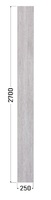 Стеновая панель ПВХ Дуб Афина серый 2700x250х8 мм 0.675 м² DEKOR PANEL аналоги, замены