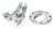 Набор сменных лезвий для секторных ножниц KBT НЛ-40 КВТ 54965
