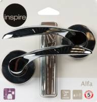 Дверные ручки Inspire Alfa, без запирания, цвет хром